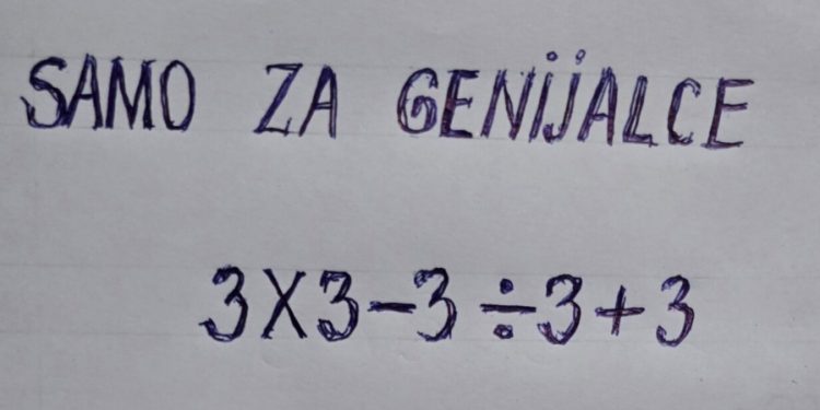 Mnogi matematičari su pali na ovom zadatku, dajte nam tačan odgovor