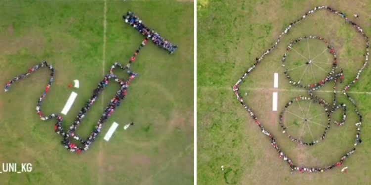 Kreativni studenti iz Kragujevca napravili lijepi performans u znak podrške kolegama u Strazburu