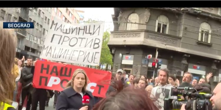Blokada RTS-a: Studenti nastavljaju proteste, nije emitovan Jutarnji program