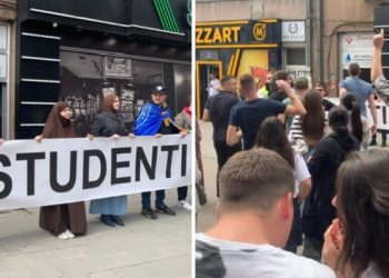 Protest ispred JKP „Vodovod i kanalizacija“ u Novom Pazaru : Studenti traže odgovornost
