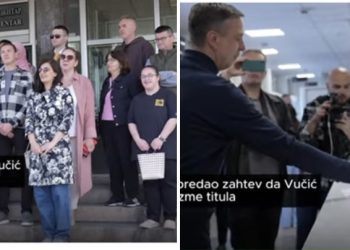 Zbor građana Novog Pazara: Predat zahtjev za oduzimanje titule počasnog građanina  Vučiću