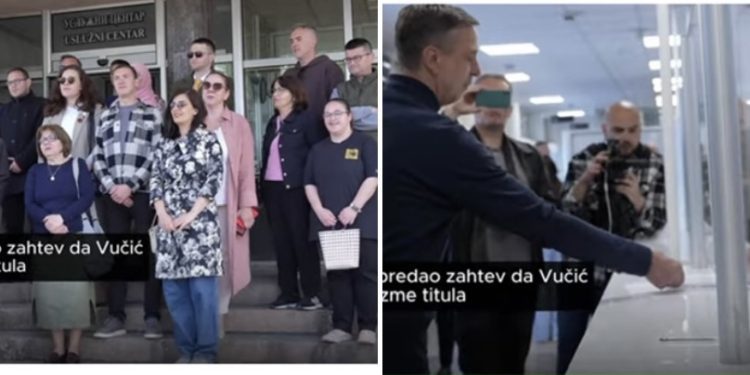 Zbor građana Novog Pazara: Predat zahtjev za oduzimanje titule počasnog građanina  Vučiću