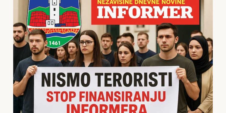 Građani i studenti traže od Gradske uprave Novog Pazara raskid ugovora sa Informerom