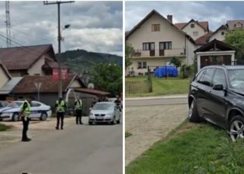 Teška saobraćajna nesreća u Novom Pazaru: BMW džip se zakucao u zid kuće