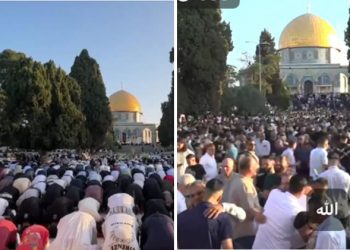 Hiljade Palestinaca klanjalo Bajram-namaz u džamiji Al-Aksa VIDEO