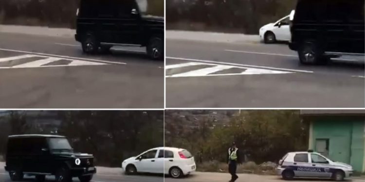 Divlja vožnja kod Novog Pazara: Mercedes G klasa projurio pored policije bez reakcije