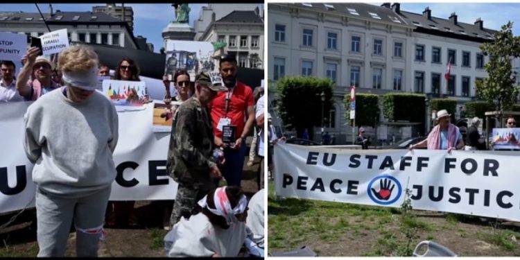 Brisel: Stop genocidu u Gazi, poruka na protestu uposlenika EU