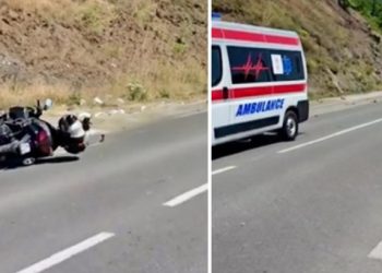Sudaranje motocikla i automobila kod Novog Pazara: Dvoje teško povrijeđenih