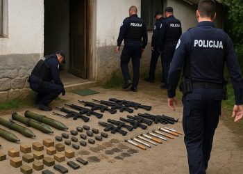 U velikoj akciji kosovske policije na sjeveru zaplenjen arsenal oružja i opreme namjenjen za terorizam