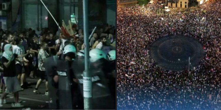 Završen protest studenata: Policija uz primjenu sile rasterala demonstrante, topovski udari kod ambasade Turske