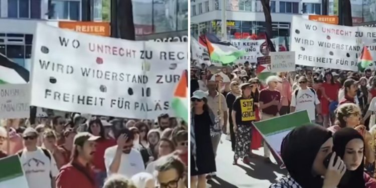 Veliki protest građana Beča protiv genocida u Gazi VIDEO