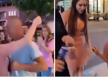 Novopazarac zaprosio djevojku na sred ulice tokom protesta VIDEO