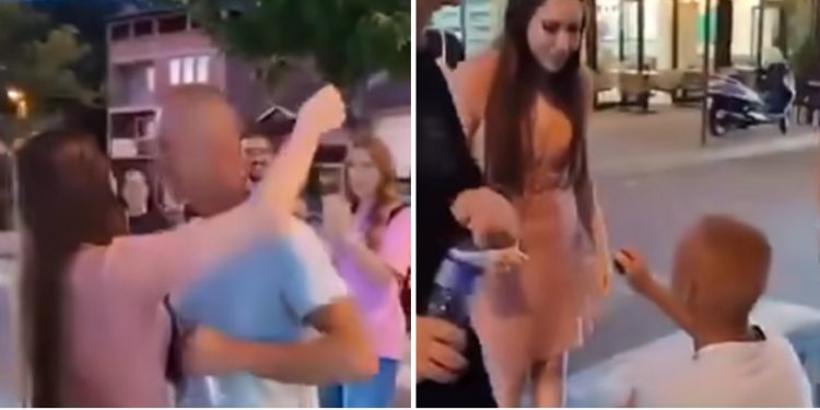 Novopazarac zaprosio djevojku na sred ulice tokom protesta VIDEO