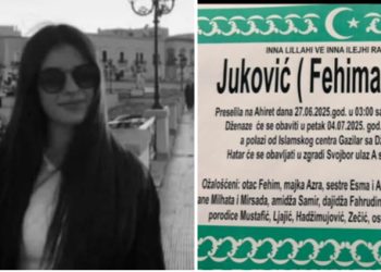 Dženaza Nadiji Juković, učenici Gimnazije iz Novog Pazara,  sutra nakon džuma-namaza