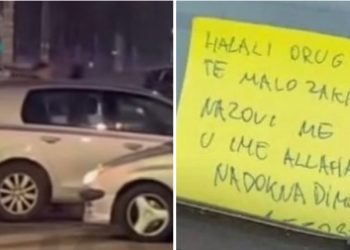 Slučajno zakačio autom sugrađanina i ostavio poruku: Jedna ceduljica- jedan gest- cijela nada