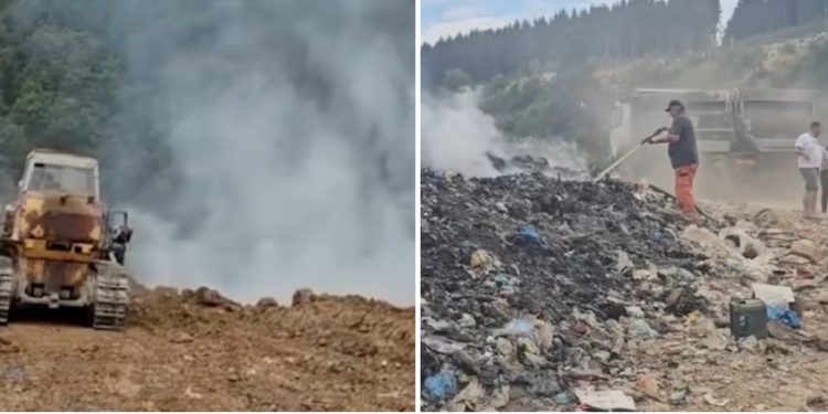 Ekološka katastrofa usled požara na deponiji Golo brdo traje, gust dim i dalje prekriva sela u okolini VIDEO