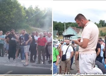 „Borba za vazduh“: Građani blokirali put kod Golog brda u selu Kožlje, požar zapalio i strpljenje mještana