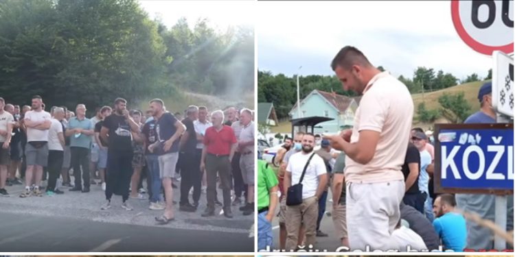 „Borba za vazduh“: Građani blokirali put kod Golog brda u selu Kožlje, požar zapalio i strpljenje mještana
