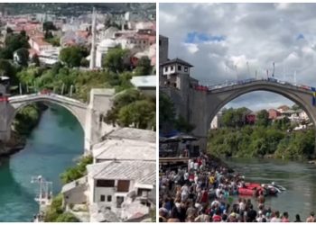 Spektakl u Mostaru: Održani 459. tradicionalni skokovi sa Starog mosta VIDEO