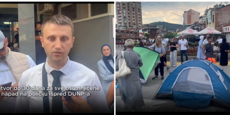 Pritvor za privedene građane Novog Pazara do 30 dana, blokada saobraćaja nezadovoljnih