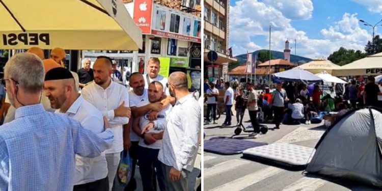 Građani i studenti proveli noć na blokadi u Novom Pazaru: Mesihat poziva na masovno okupljanje nakon džume