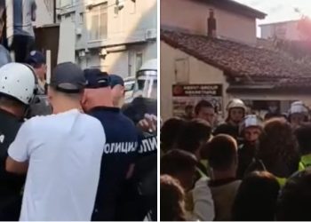 Protest studenata DUNP-a u Novom Pazaru eskalirao u sukob s policijom – blokiran Osnovni sud