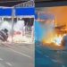 Tragedija na auto putu: Vozač stradao kada se kamion zapalio usled udara u naplatnu rampu