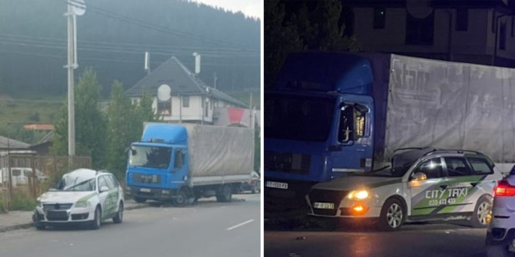 Tutin: U udesu povređena jedna osoba, taxi vozač pod dejstvom alkohola udario u kamion