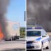 Zapalio se kamion na Ibarskoj magistrali kod Stepojevca VIDEO