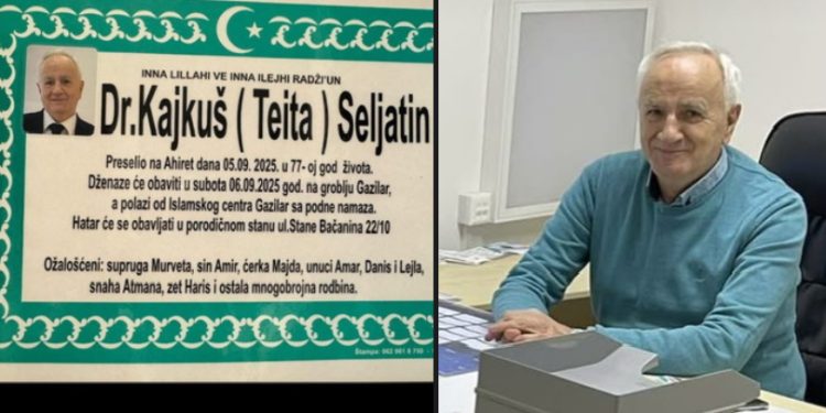 Na Ahiret preselio dr Seljatin Kajkuš, poznati neuropsihijatar iz Novog Pazara