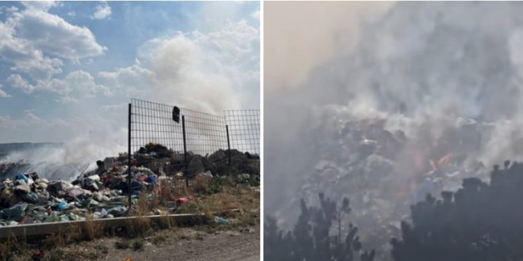 Ekološka bomba kod Sjenice: Ponovo gori deponija Goveđak, dim prekrio okolna sela VIDEO