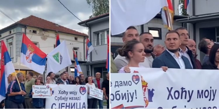 Sjenica protiv blokada: Skup Podrške Vučiću  od stotinak građana i SPP-SNS funkcionera