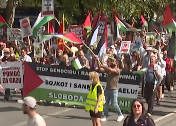 Podgorica uz Palestinu: Mirni protest za prekid saradnje s Izraelom VIDEO