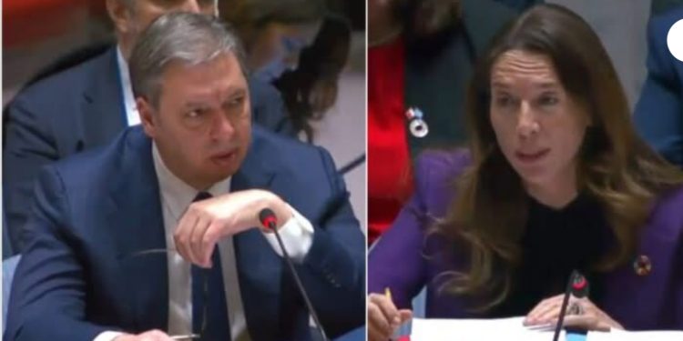 Incident na sjednici Savjeta bezbjednisti UN: Udarila rukom o sto i ućutkala Vučića