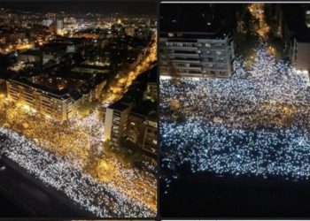 Broj prisutnih na skupu: Organizatori kažu 160.000 a režim 40.000, slike najbolje pokazuju