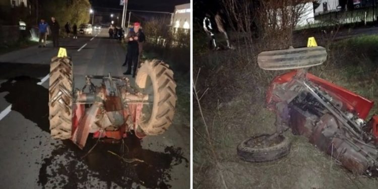 Teška nesreća: Vozač traktora teško povrijeđen, vozač automobila pobjegao, nakon udesa