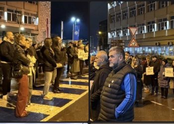 U Novom Pazaru održan skup podrške Dijani Hrki: građani u tišini iskazali solidarnost