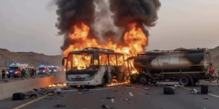 Tragedija na putu između Meke i Medine: Autobus sa hodočasnicima izgorio, 45 stradalih