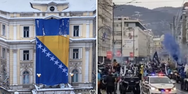 Tradicionalni defile motornih vozila povodima Dana BiH ulicama Sarajeva