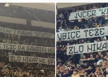 Košarkaški meč BiH-Srbija: Poruka Vučiću, zvižduci himni i pjesma “poljem se širi miris ljiljana”