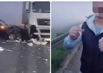 Izazvao udes ludom vožnjom pa se hvalio na snimku: “udario me kamion, samo jako brate”