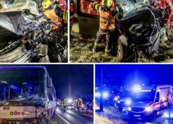 Teška saobraćajna nesreća u Austriji: u sudaru autobusa i auta jedna osoba stradala i 12 povređeno
