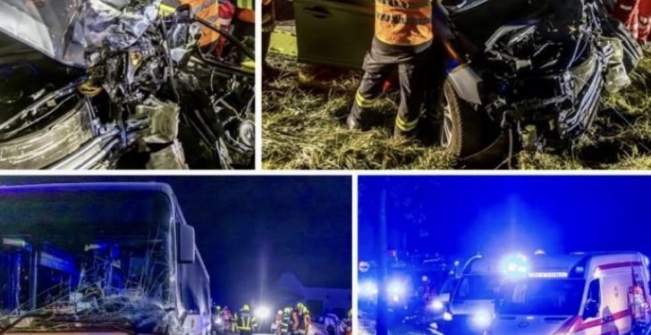 Teška saobraćajna nesreća u Austriji: u sudaru autobusa i auta jedna osoba stradala i 12 povređeno