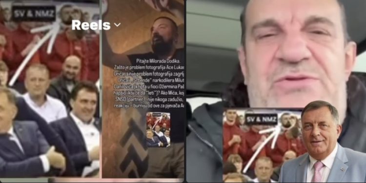 Aca Lukas objavio snimak Dodikovih ljudi sa Orićem: Hoštapleru, prevarantu, đubre jedno – objasni ko je na snimku