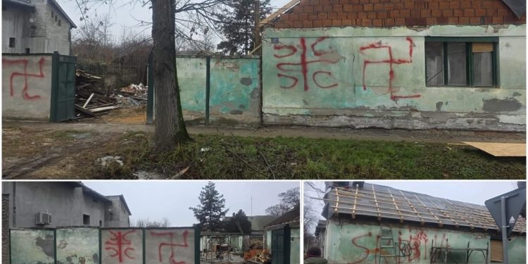 Na budućem Mesdžidu u Somboru ispisani fašistički grafiti, građani se solidarišu