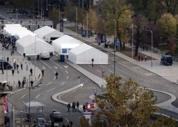 Uklanjanje Ćacilenda nakon višemjesečne blokade glavne saobraćajnice u Beogradu