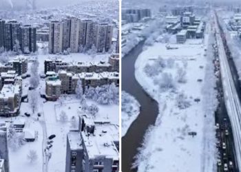 Sarajevo pod snijegom: Grad u bijelom ruhu, život u zastoju