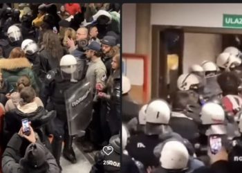 Policija silom upotrebom pendreka i šamara izbacila studente sa Filozofskog fakulteta u Novom Sadu