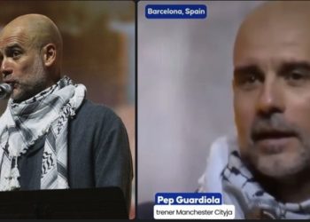 Gvardiola sa kefijom oko vrata stao uz podršku Palestinskoj djeci uz poruku: Selam alejkum, dobro veče