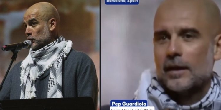 Gvardiola sa kefijom oko vrata stao uz podršku Palestinskoj djeci uz poruku: Selam alejkum, dobro veče